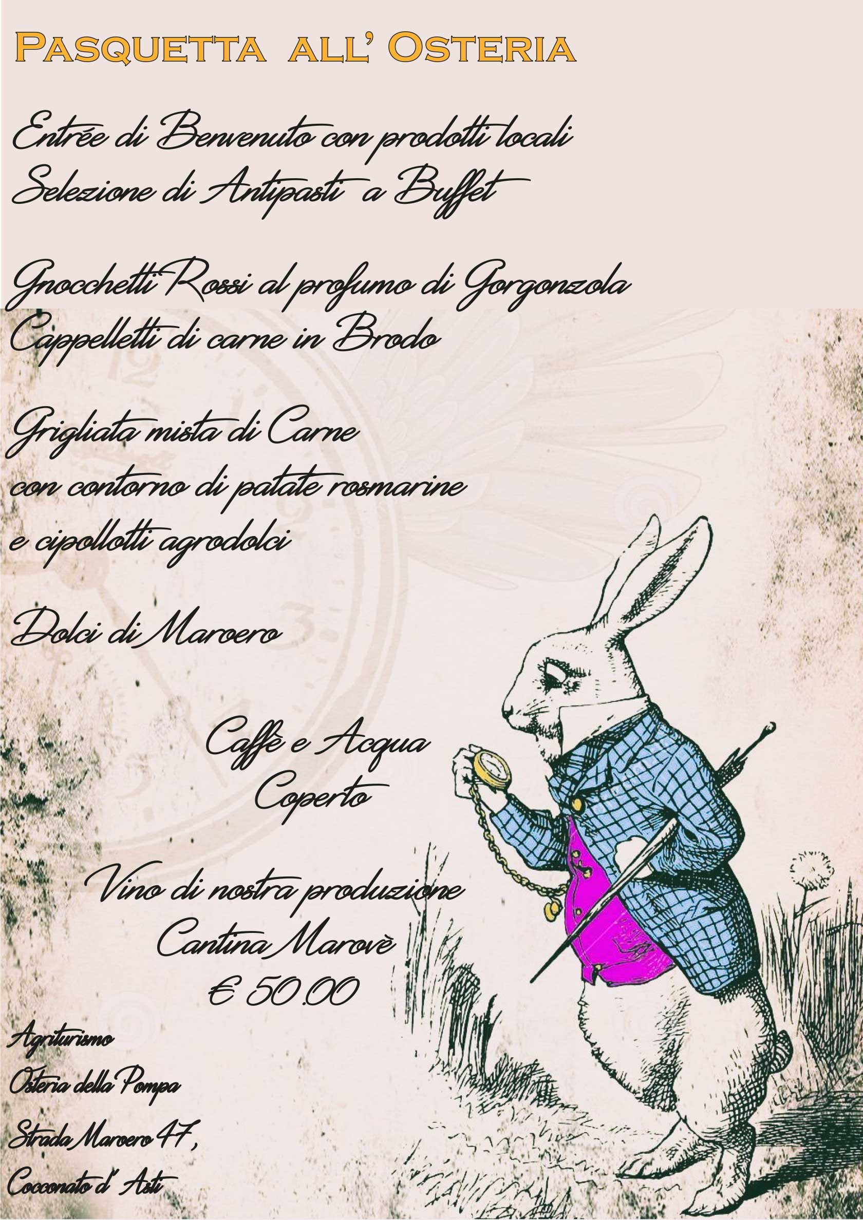 Menu di Pasqua 2025